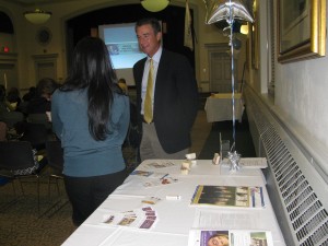 Dr Nadler at Sleep for Life Event Dr. Nadler educates participants about sleep apnea treatment options using dental appliances.